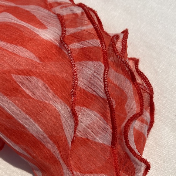 Fornash zebra boa scarf orange Oprah’s Fav - Picture 12 of 14